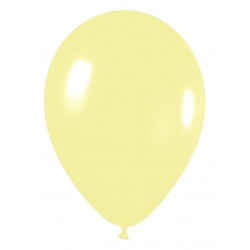 Globos de color amarillo claro x 8